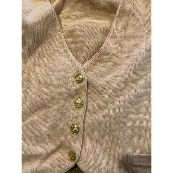 Club Classics Womens XL Vintage Pink Wool Knit Vest EUC - Picture 3 of 4